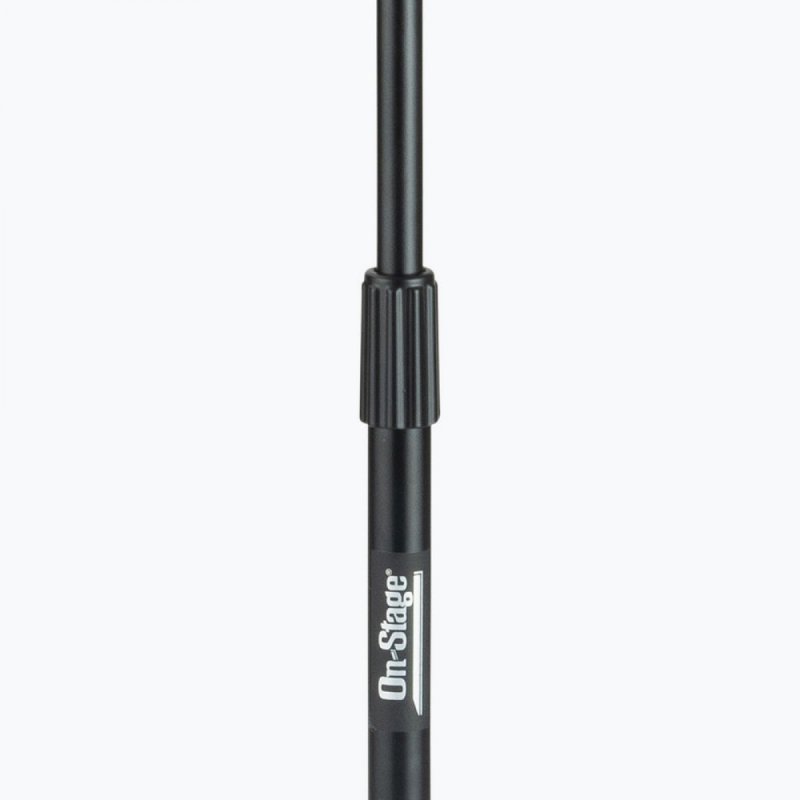 On-Stage MS7700B, Tripod-Base Mic Stand, Height 32"-61.5", 23" Base Spread, 5/8"-27" Threading, Black