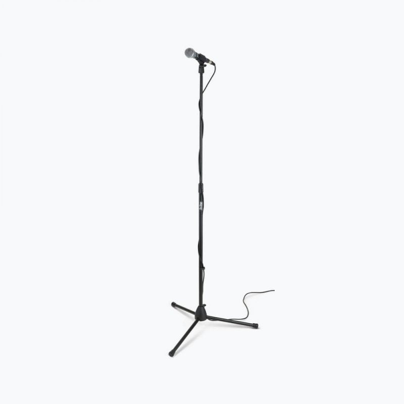 On-Stage MS7700B, Tripod-Base Mic Stand, Height 32"-61.5", 23" Base Spread, 5/8"-27" Threading, Black