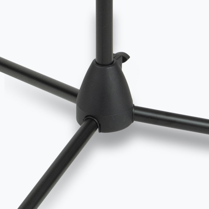 On-Stage MS7701B, Euro Boom Mic Stand, Height 32"-61.5", 30" Boom, 23" Base Spread, 5/8"-27" Threading, Black
