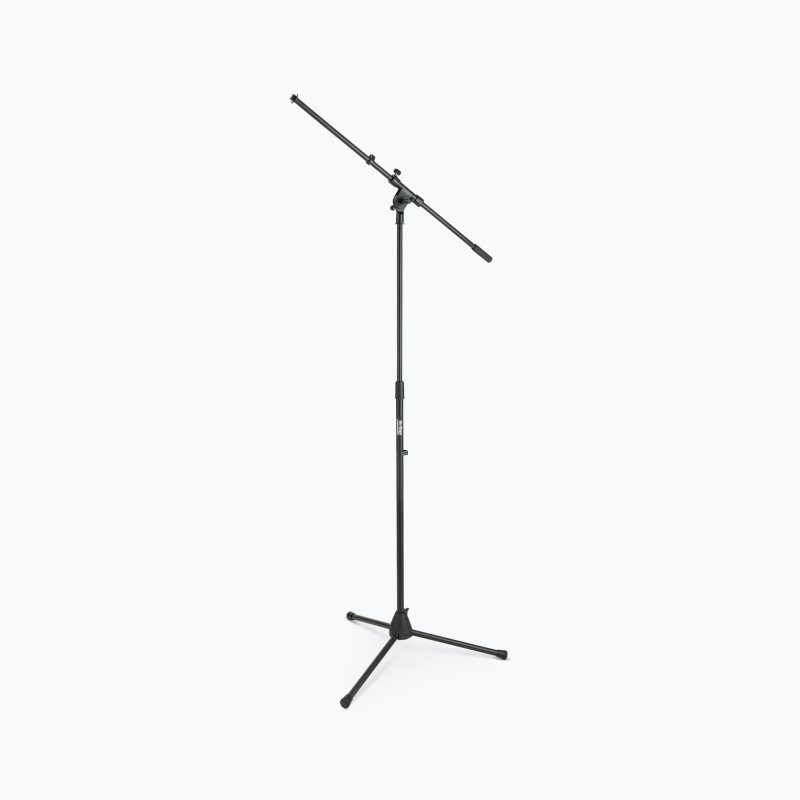 On-Stage MS7701B, Euro Boom Mic Stand, Height 32"-61.5", 30" Boom, 23" Base Spread, 5/8"-27" Threading, Black