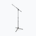 On-Stage MS7701TB, Telescoping Euro Boom Mic Stand, Height 32"-61.5", 20"-36" Boom, 23" Base Spread, 5/8"-27" Threading, Black