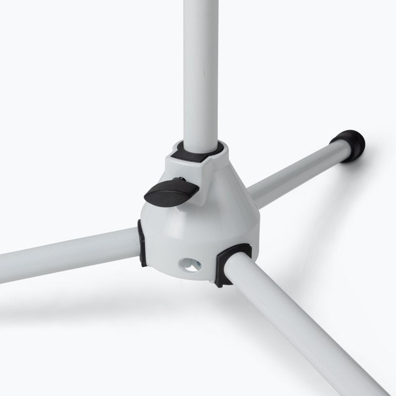On-Stage MS7801W, Euro Boom Mic Stand, Height 37"-64", 31" Boom, 23" Base Spread, 5/8"-27" Threading, White