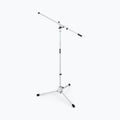 On-Stage MS7801W, Euro Boom Mic Stand, Height 37"-64", 31" Boom, 23" Base Spread, 5/8"-27" Threading, White