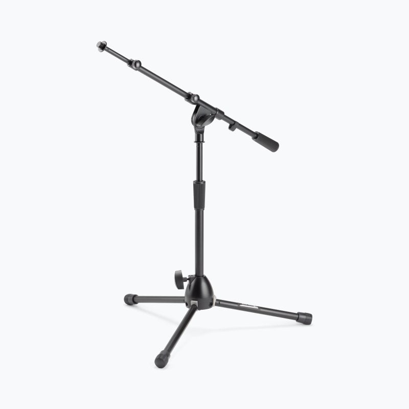 On-Stage MS9411TB, Production-Grade Heavy-Duty Kick Drum Mic Stand, Height 15"-24", 19"-33" Boom, 19" Base Spread, Black
