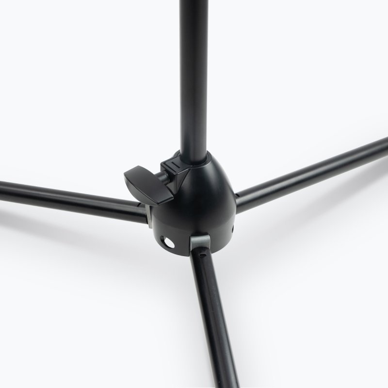 On-Stage MS9700B, Production-Grade Mic Stand with Tripod Base, Height 36"-64", 24" Base Spread, Steel and Zinc Construction, 5/8"-27" Threading, Black