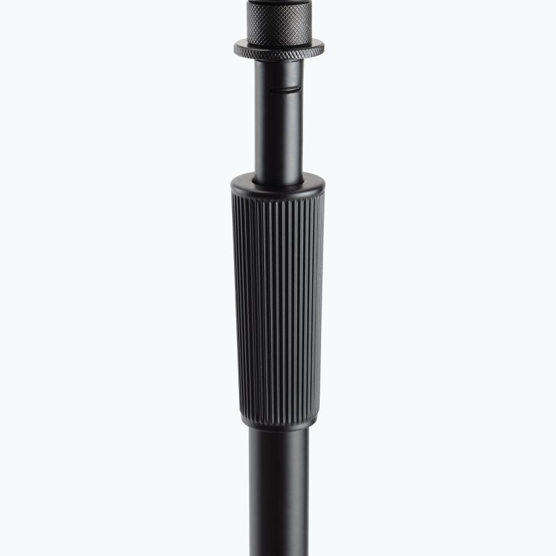 On-Stage MS9701TB, Production-Grade Mic Stand with Tripod Base and Telescoping Boom Arm, Height 36"-64", 21.5"-36" Boom, 24" Base Spread, Steel and Zinc Construction, 5/8"-27" Threading, Black