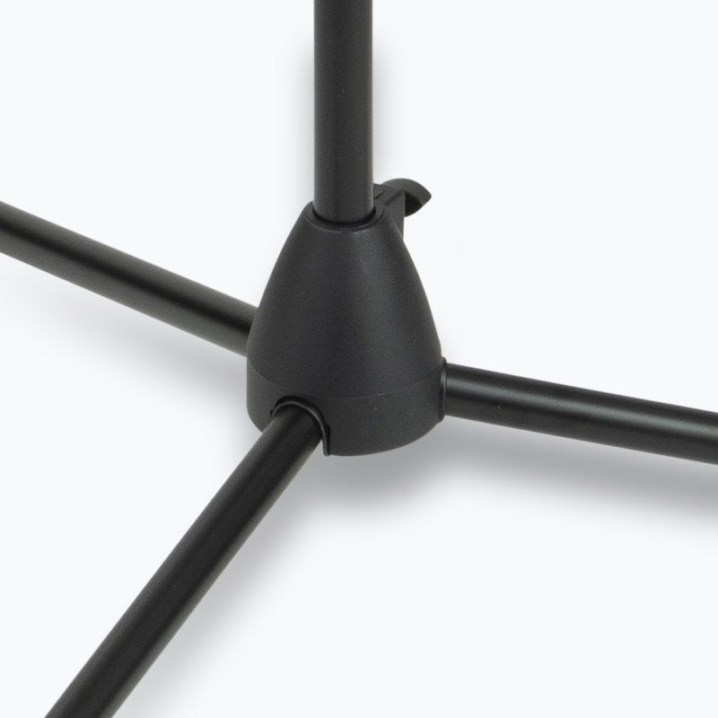 On-Stage MSP7703, Three Euro Boom Mic Stands with Bag, Height 32"-61.5", 30" Boom, 23" Base Spread, Heavy-duty Padded Nylon Material, 5/8"-27" Threading, Black