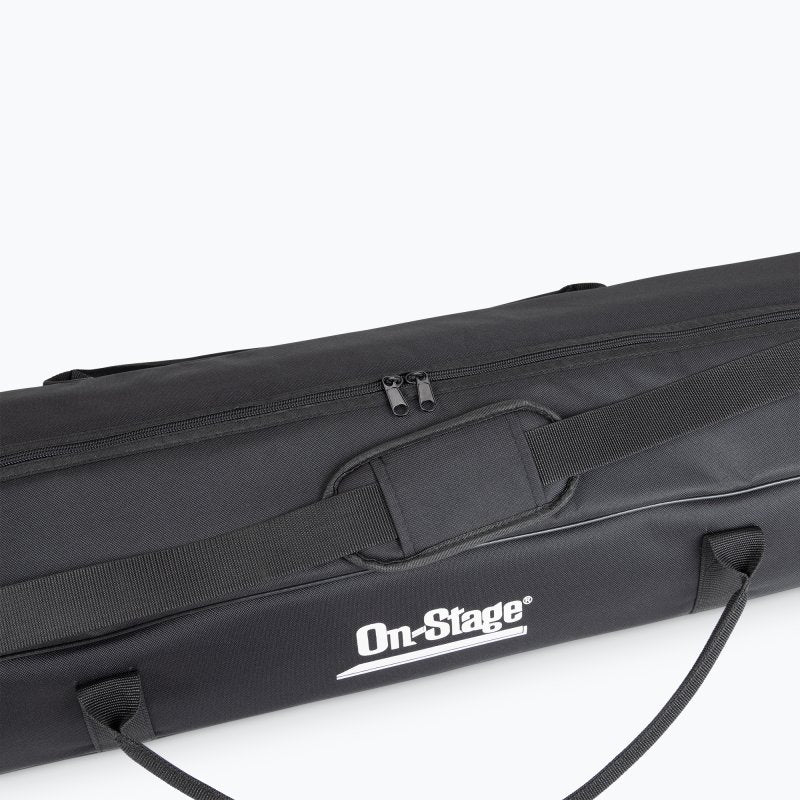 On-Stage MSP7706, Six Euro Boom Mic Stands with Bag, Height 32"-61.5", 30" Boom, 23" Base Spread, Heavy-duty Padded Nylon Material, 5/8"-27" Threading, Black