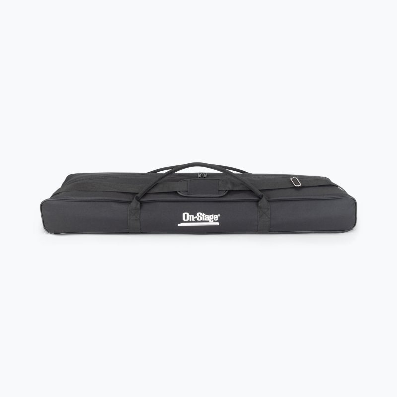 On-Stage MSP7706, Six Euro Boom Mic Stands with Bag, Height 32"-61.5", 30" Boom, 23" Base Spread, Heavy-duty Padded Nylon Material, 5/8"-27" Threading, Black