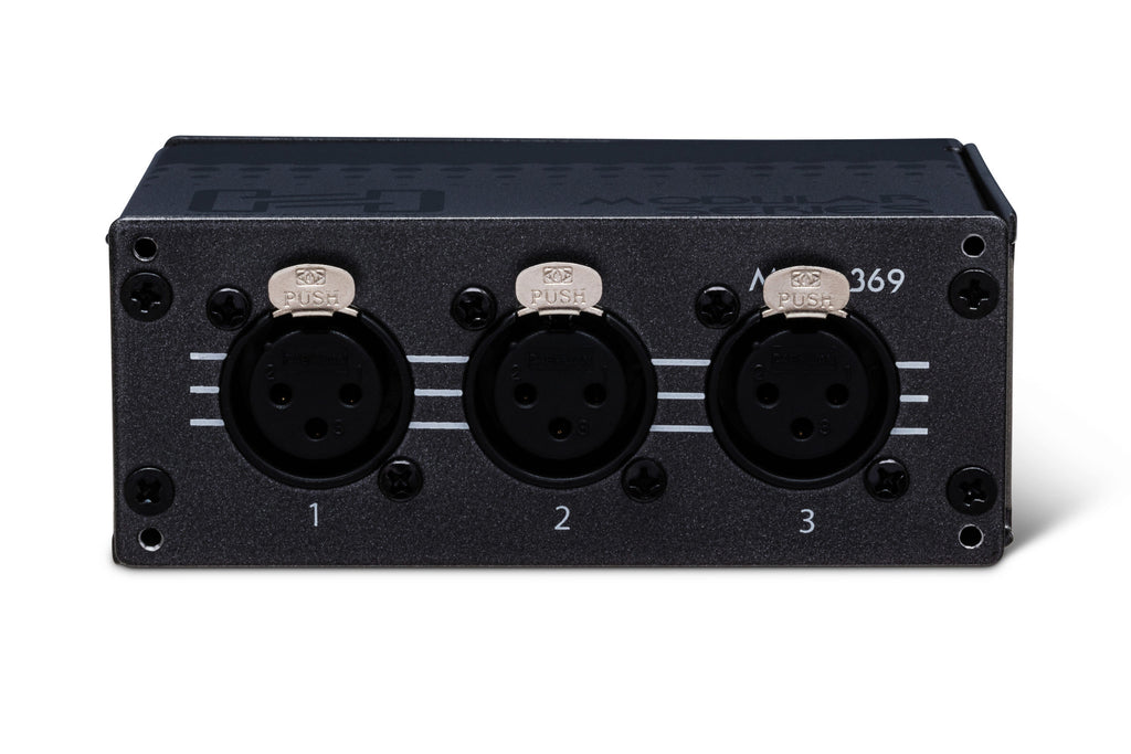 HOSA - Patch Bay Module, 3-point, XLR3F to XLR3M