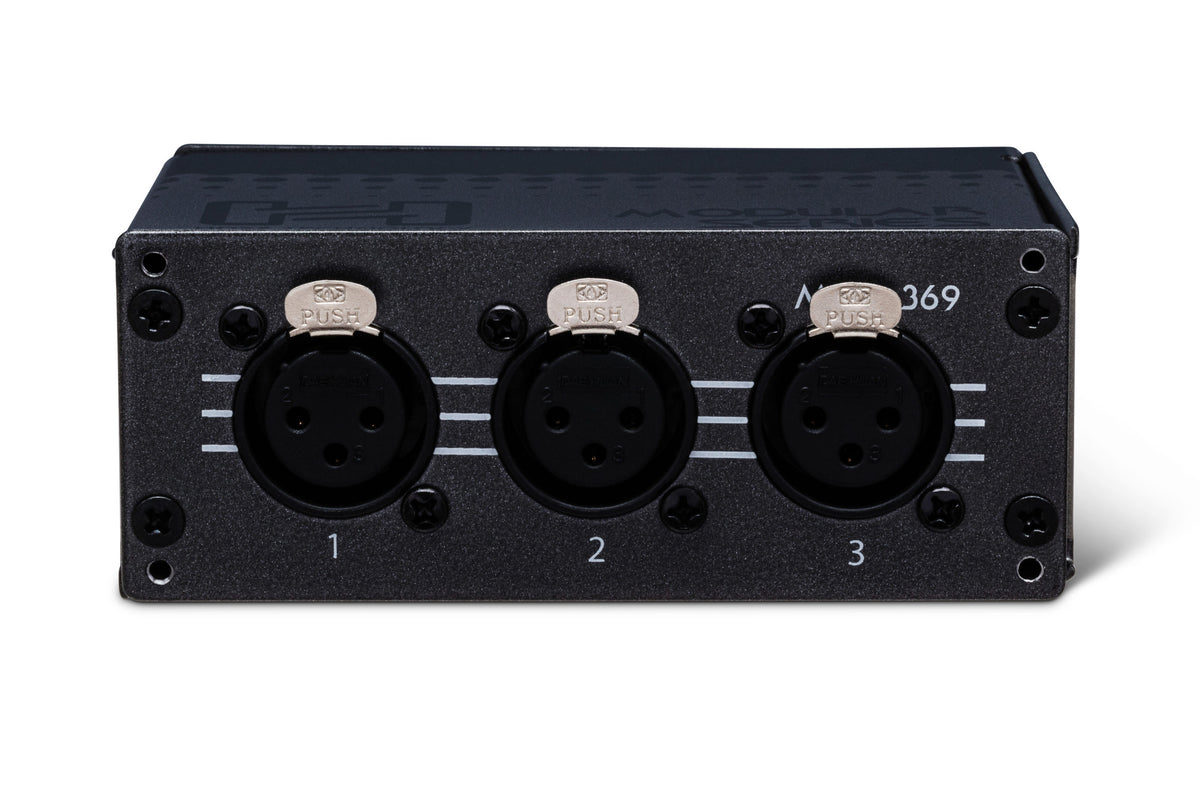 HOSA - Patch Bay Module, 3-point, XLR3F to XLR3M
