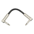 On-Stage PC306B, 6" Right-Angle Pedal Coupler, 6" Length, Right Angle Connectors, QTR-QTR Cable, Black