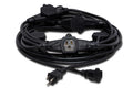 HOSA - Power Distribution Cord, 3 x NEMA 5-15R to NEMA 5-15P, 25 ft
