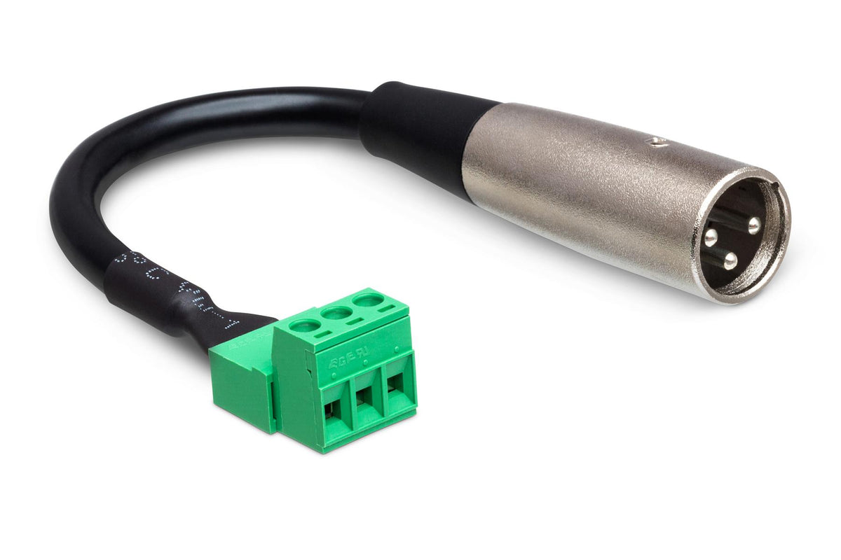 HOSA - Low-voltage Adapter, PHX3M to XLR3M, 6 in