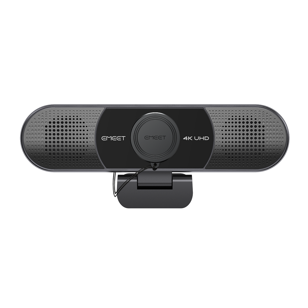 EMEET SmartCam C980 Pro 4K, 3-in-1 4K Webcam with 4 Noise-Reduction Mics and Two 1W Speakers, 60 to 98 Degree Adjustable Field of View, Auto Low-Light Correction and Magnetic Privacy Cover