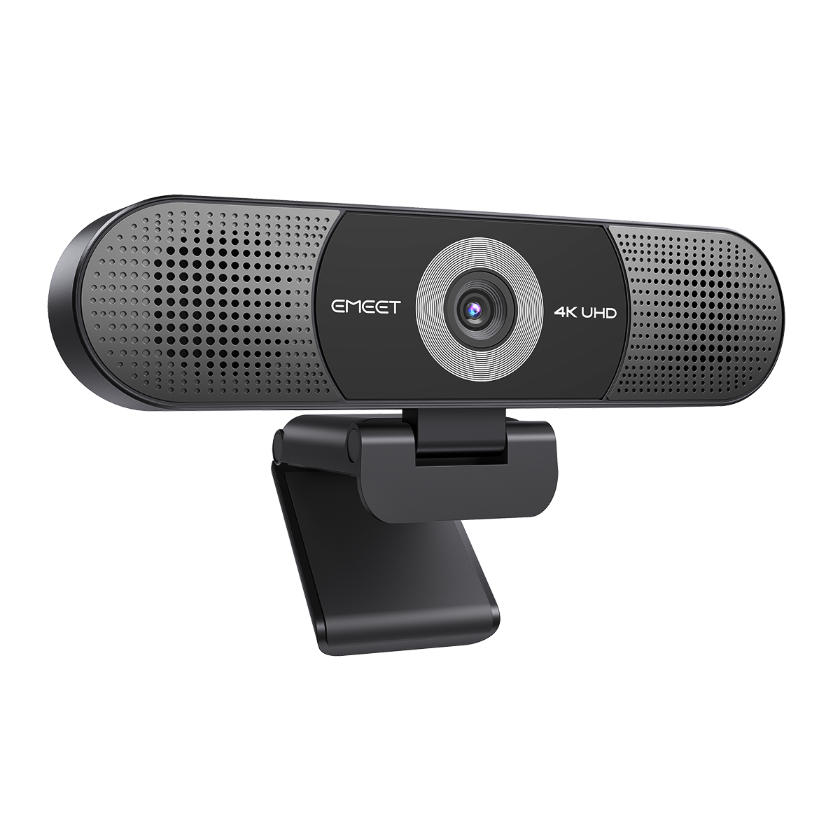 EMEET SmartCam C980 Pro 4K, 3-in-1 4K Webcam with 4 Noise-Reduction Mics and Two 1W Speakers, 60 to 98 Degree Adjustable Field of View, Auto Low-Light Correction and Magnetic Privacy Cover