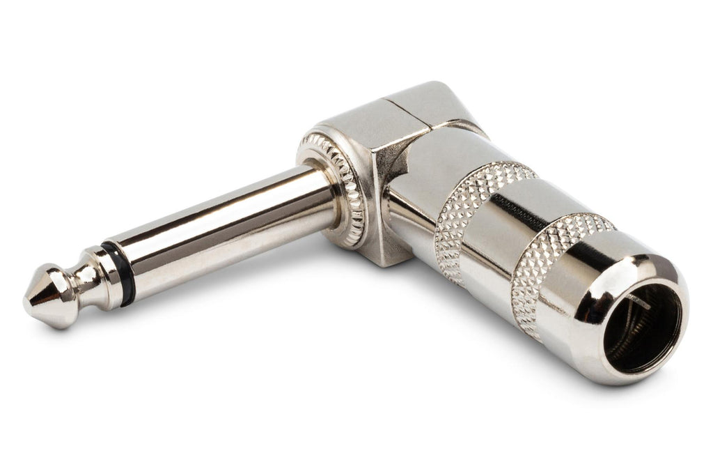 HOSA - Connector, Right-angle 1/4 in TS