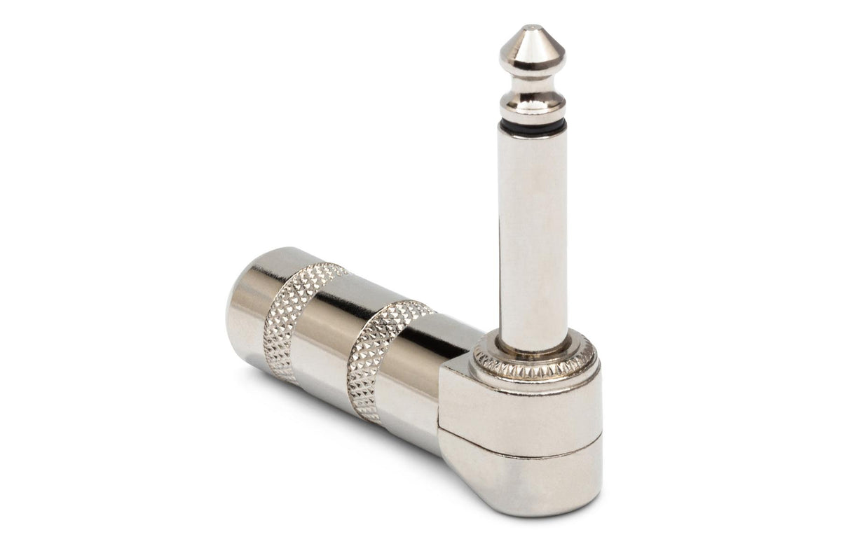 HOSA - Connector, Right-angle 1/4 in TS
