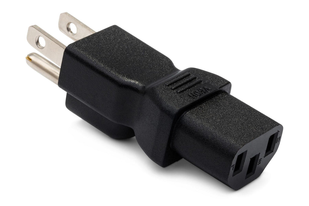 HOSA - Power Adapter, IEC C13 to NEMA 5-15P