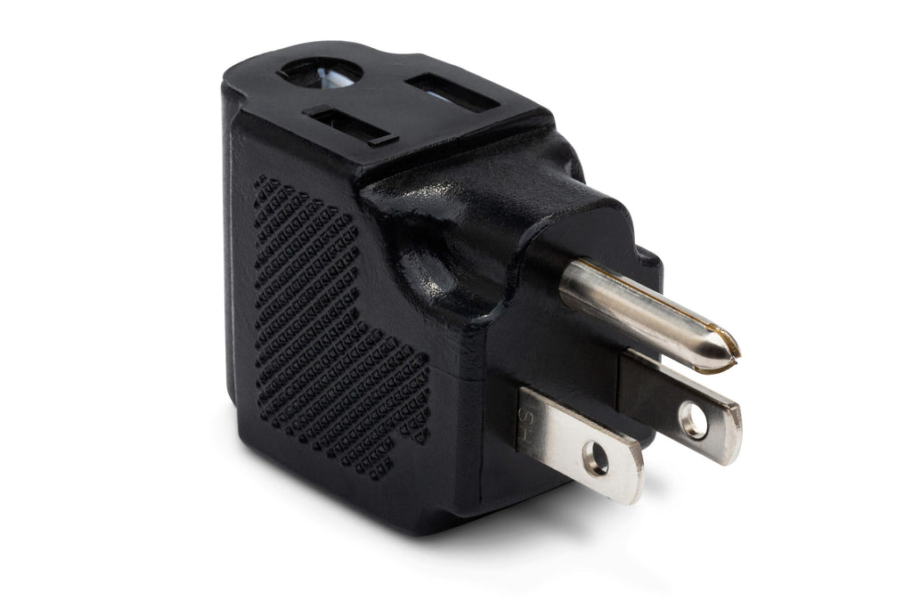 HOSA - Right-angle Power Adapter, NEMA 5-15R to NEMA 5-15P
