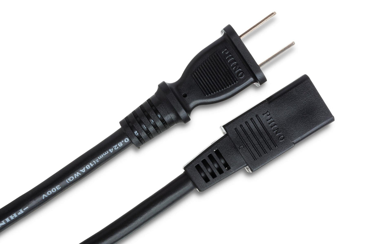 HOSA - Power Cord, IEC C9 to NEMA 1-15P, 8 ft