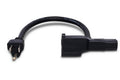 HOSA - Power Cord, Piggyback IEC C13 to NEMA 5-15P, 2 ft