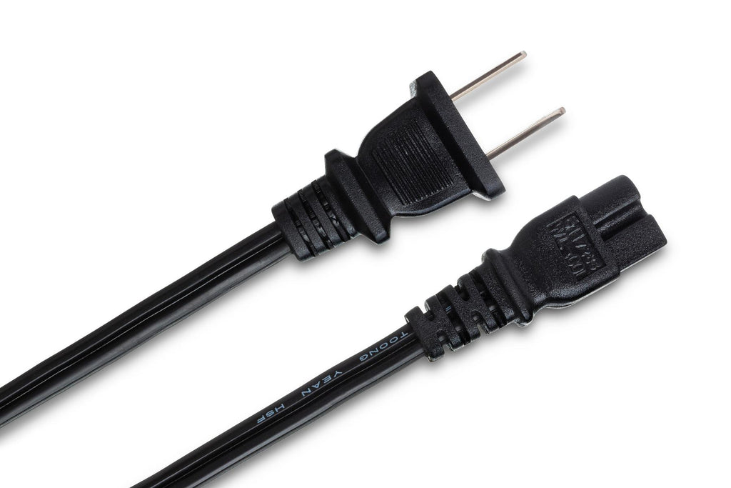HOSA - Power Cord, IEC C7 polarized to NEMA 1-15P, 8 ft