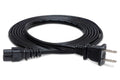 HOSA - Power Cord, IEC C7 polarized to NEMA 1-15P, 8 ft