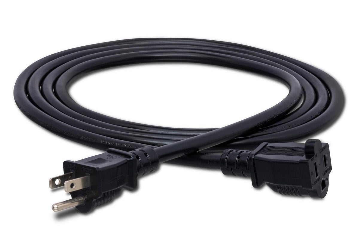 HOSA - Power Extension Cord, NEMA 5-15R to NEMA 5-15P, 25 ft
