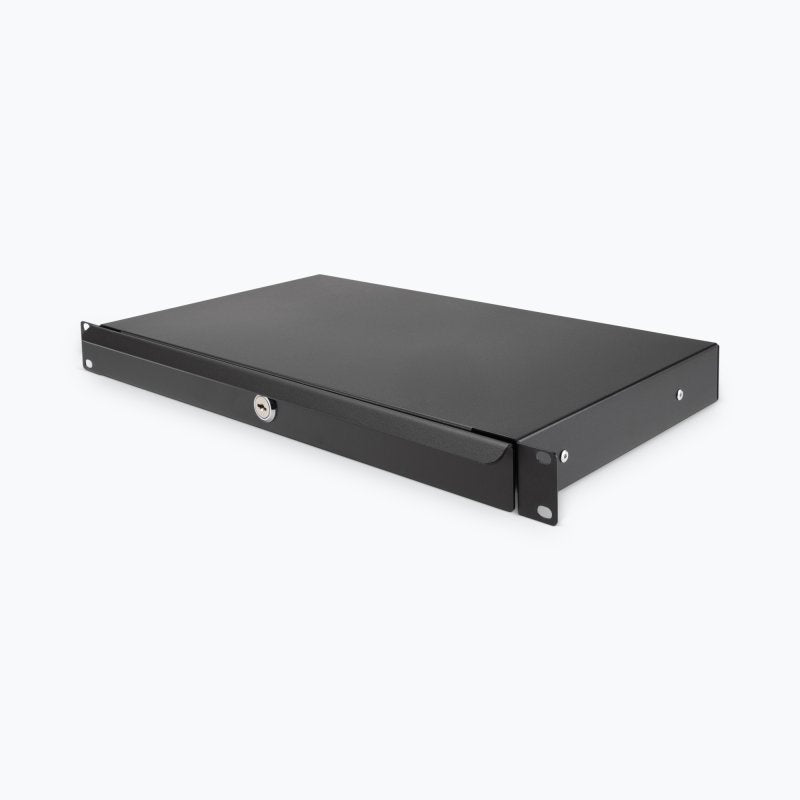 On-Stage RDL1000, 1U Locking Rack Drawer, Steel Material, Black, 1U