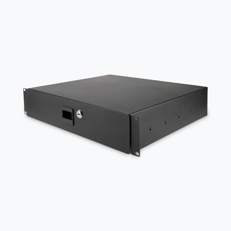 On-Stage RDL2000, 2U Locking Rack Drawer, Steel Material, Black, 2U