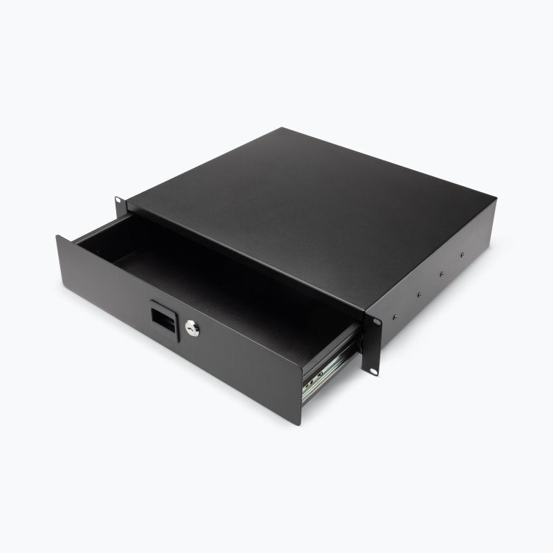 On-Stage RDL2000, 2U Locking Rack Drawer, Steel Material, Black, 2U