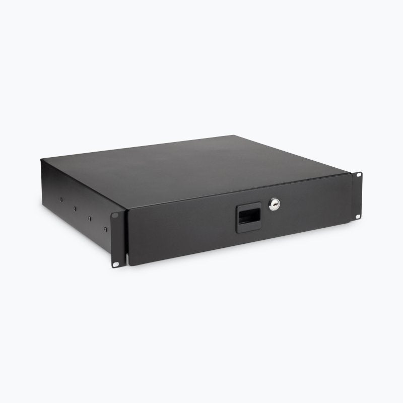 On-Stage RDL2000, 2U Locking Rack Drawer, Steel Material, Black, 2U