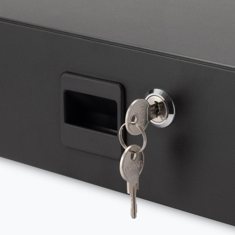On-Stage RDL2000, 2U Locking Rack Drawer, Steel Material, Black, 2U