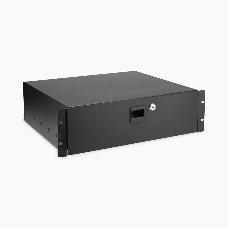 On-Stage RDL3000, 3U Locking Rack Drawer, Steel Material, Black, 3U