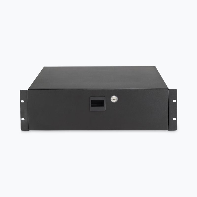 On-Stage RDL3000, 3U Locking Rack Drawer, Steel Material, Black, 3U