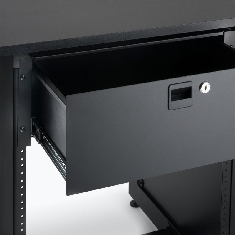 On-Stage RDL4000, 4U Locking Rack Drawer, Steel Material, Black, 4U