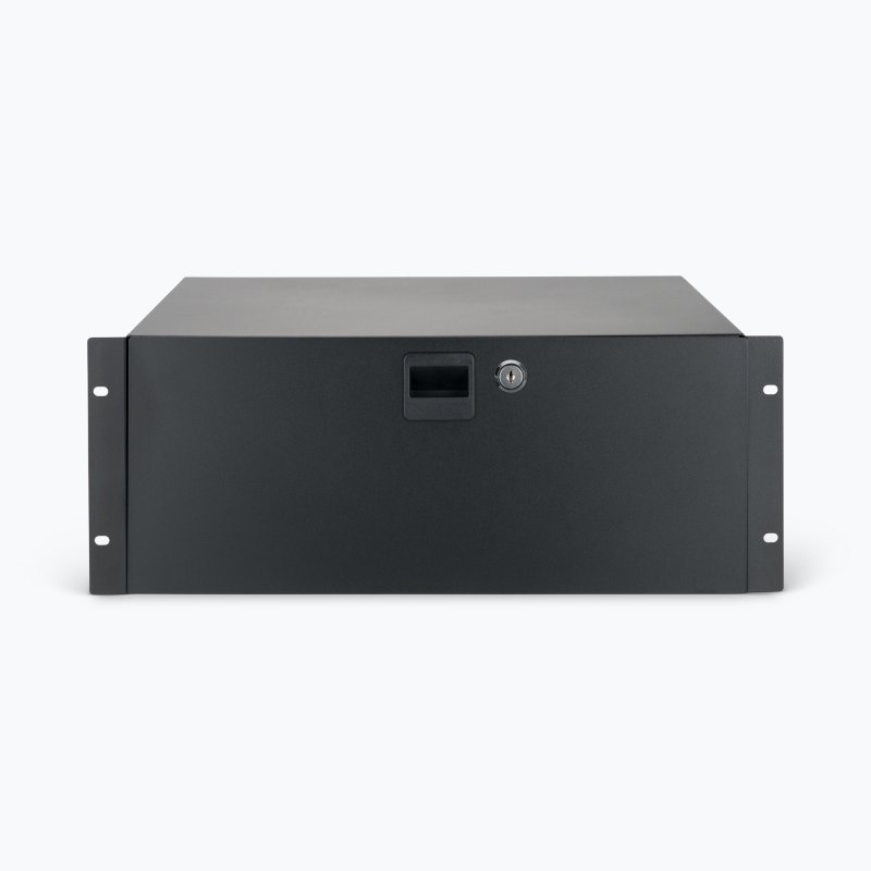On-Stage RDL4000, 4U Locking Rack Drawer, Steel Material, Black, 4U