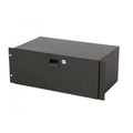 On-Stage RDLS4000, 4U Locking Rack Drawer (Shallow), Steel Material, Black, 4U (Shallow)