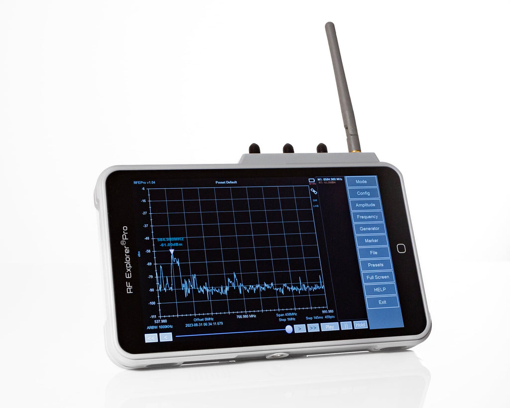 RF Venue RF Explorer Pro RF-EXPLORER-PRO, Handheld RF Spectrum Analyzer for Wireless Microphones and IEMs