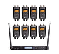 RF Venue RF PA Extension Kit 8 Pack RF-PA-8PACK, Wireless UHF Audio Link for PA Systems, Transmitter and 8 Receivers