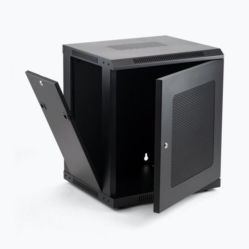On-Stage RKD1200, 12U Wall-Mount Knock-Down Rack, Height 24.41", 21.65" Length, Steel Construction