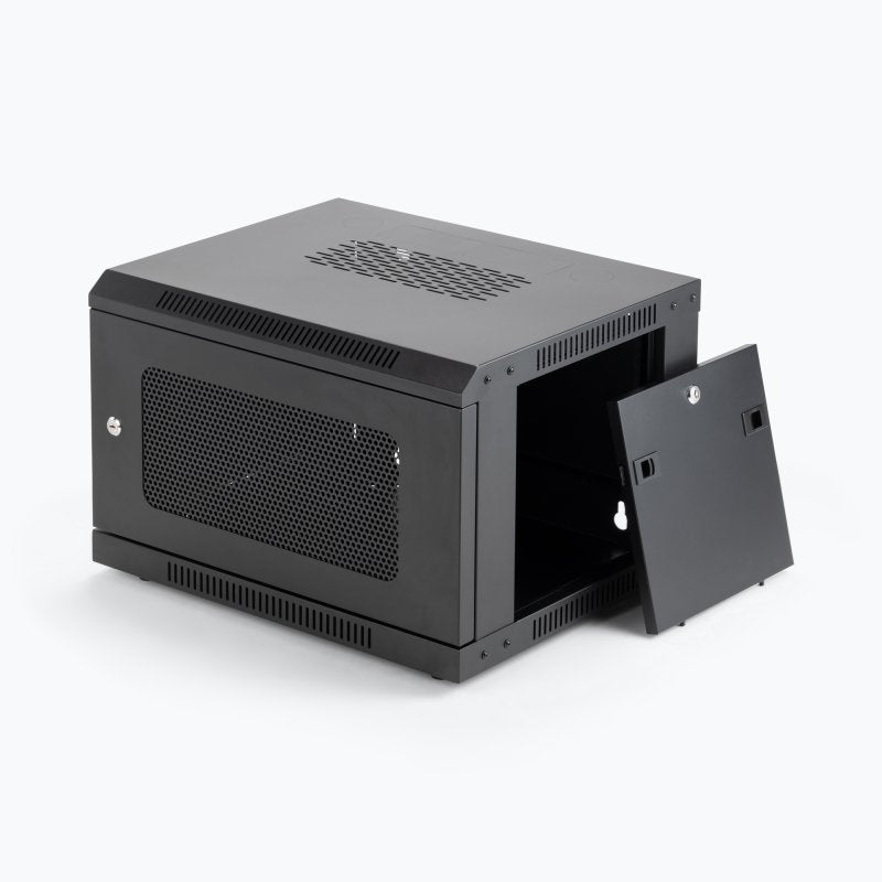 On-Stage RKD6000, 6U Wall-Mount Knock-Down Rack, Height 14.57", 21.65" Length, Steel Construction