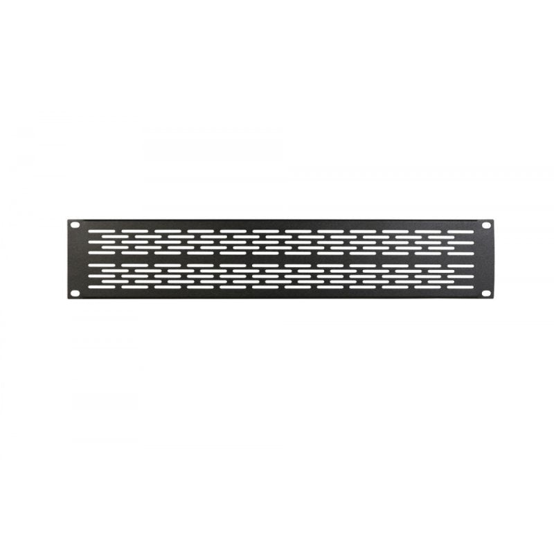On-Stage RPV2000, 2U Vented Rack Panel, Steel Material, Black, 2U