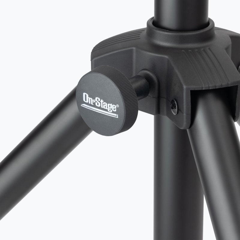 On-Stage SB9600, Tripod Studio Mic Boom with 7" Mini Boom Extension, Height 46.5"-79", 43"-79" Boom, 32-48" Base Spread, 5/8"-27" Threading, Black