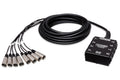HOSA - Pro-Conex Little Bro' Sub Snake, Hosa 6 x XLR Sends and 2 x 1/4 in TRS Returns, 50 ft