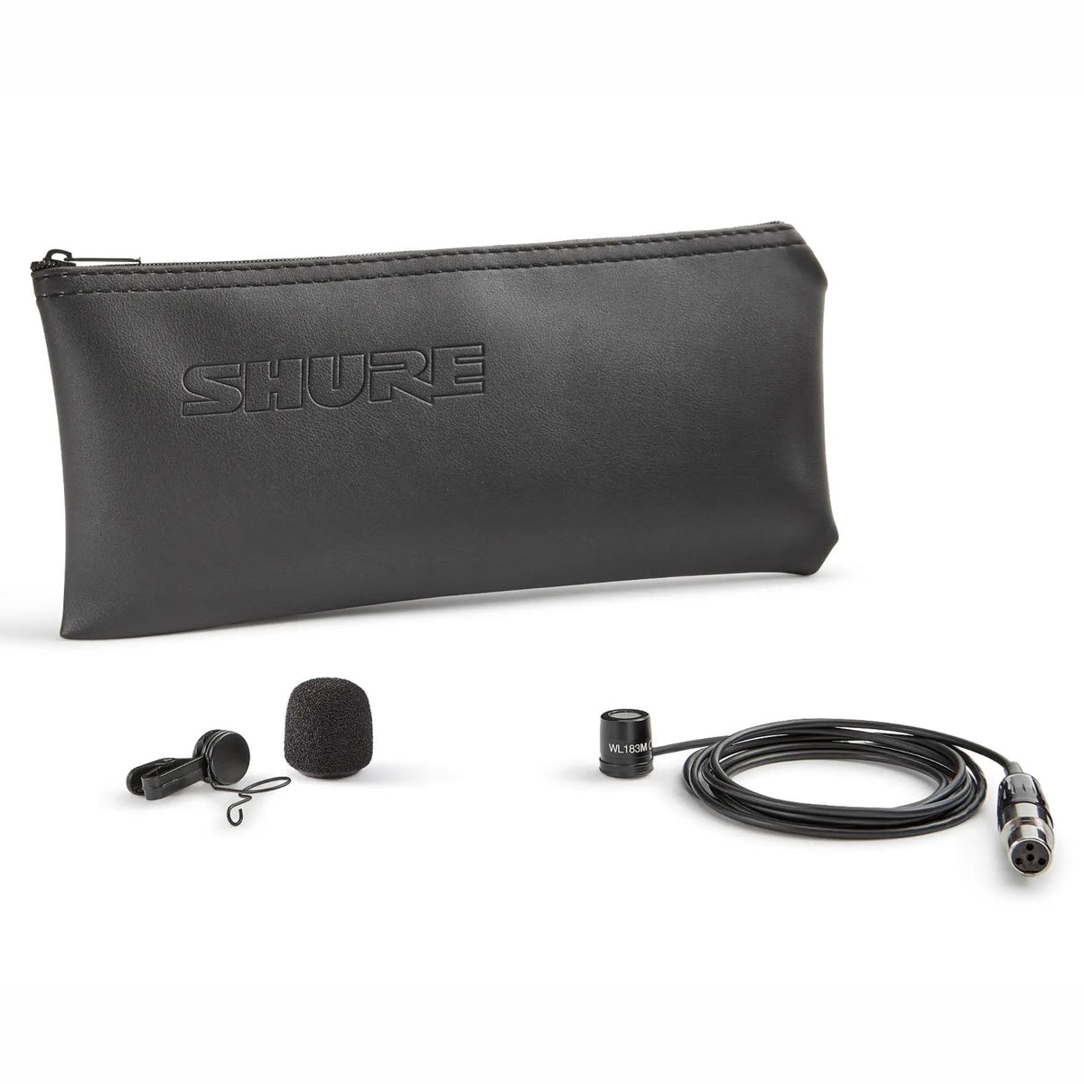Shure WL183MW/O-TQG, Lavalier Microphone, Omni, White