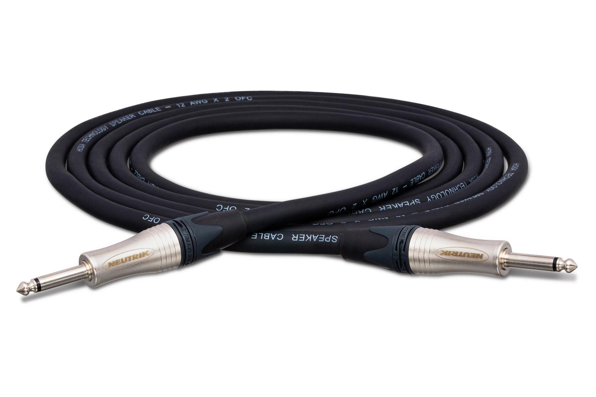 HOSA EDGE - Edge Speaker Cable, Neutrik 1/4 in TS to Same, 5 ft