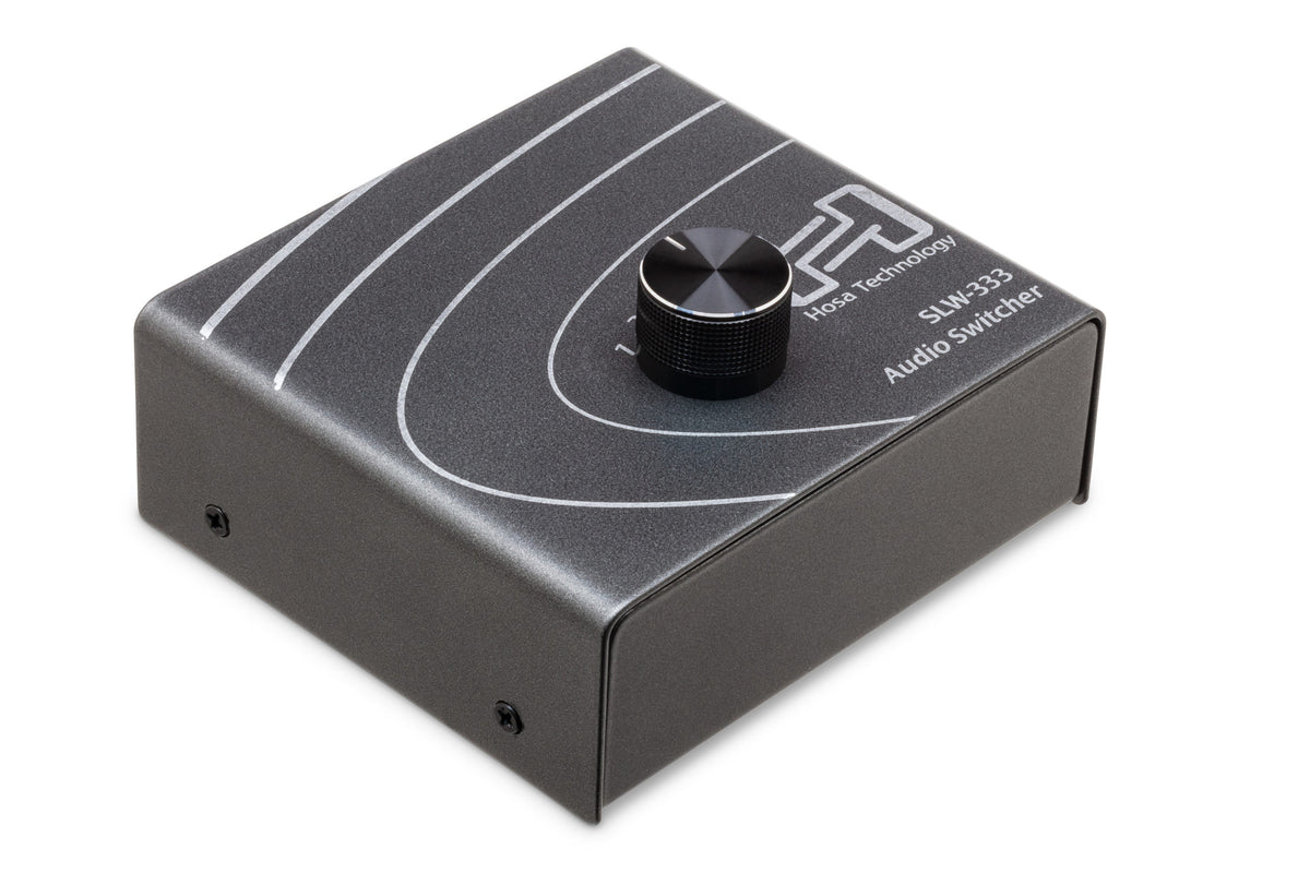 HOSA - Audio Switcher, 1/4 in TRS to 3 x 1/4 in TRS