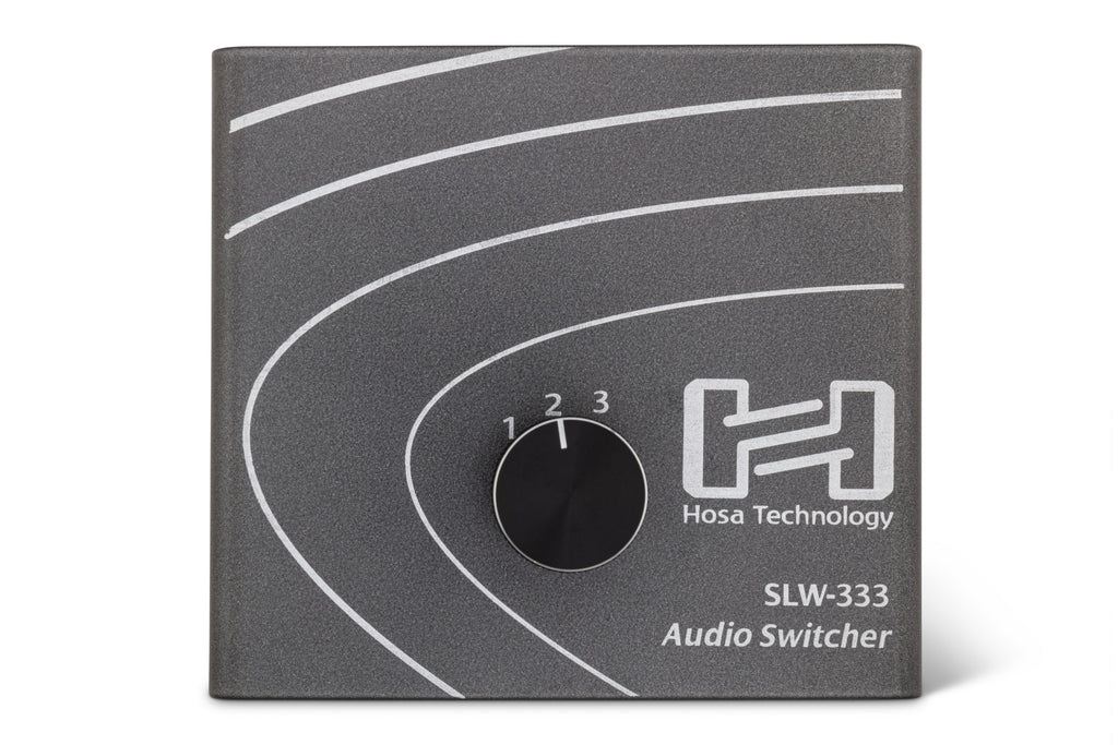 HOSA - Audio Switcher, 1/4 in TRS to 3 x 1/4 in TRS